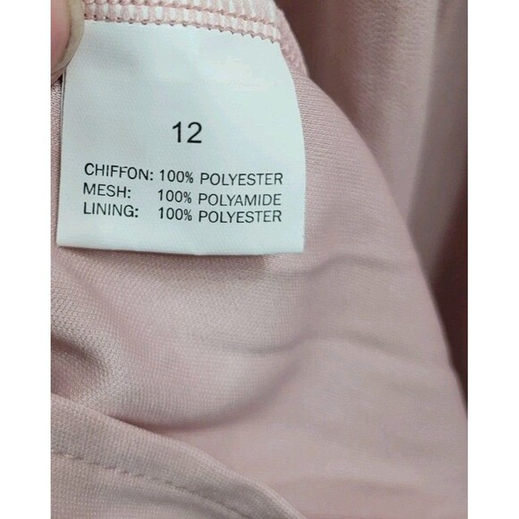 TFNC London Sz 8 US Maternity Bridesmaids Chiffon Finley Maxi Dress Lace Wedding - Picture 6 of 16